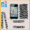 Sparking zebra rhinestone ipod touch cases
