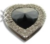 Sparkle heart crystal  bag hanger