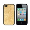 Sparkling Rubberized Case for Apple iPhone 4(gold)