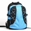 Sports backpack with front decoration