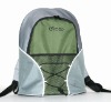 Sports backpack with front decoration