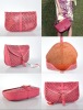 Spring garden picnic red leather girls bags