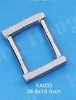 Square buckle,suspend lug in alloy