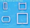 Square buckle,suspend lug in alloy