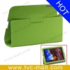 Stand Leather Case for Samsung Galaxy Tab 7.7 P6800 - Green