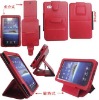 Stand pocket  book leather case with 3*view for Samsung Galaxy Tab P1000
