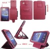 Stand pocket  book leather case with 3*view for Samsung Galaxy Tab P1000