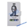 Steve Jobs Memorial Smart Cover Leather Case for iPhone 4