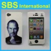 Steve Jobs front-back plastic hard case for iPhone 4G