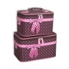 Stocklot/stock 2 pcs cosmetic case fashion design for Asia/Korea/Japan market