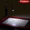 Stone pattern leather case for Kindle Touch with lamp
