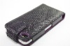 Stone wave design flip PU leather case for iPhone4S