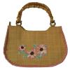 Straw Embroidery Handbag