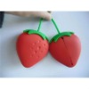 Strawberry Shape Silicone Key/Coin  pouch