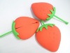 Strawberry silicone key case with Shenzhen direct factory