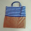 Strip color Shopping bag