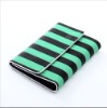 Stripe Leisure PU Trifold Wallet