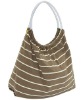 Stripe canvas handbag tote bag WL-BG-1486