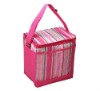 Stripe lunch bag for women