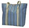 Striped 600D Tote Bag shopping bag