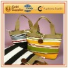 Striped Canvas Carry Bag