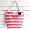 Striped Canvas Handbag