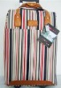 Striped luggage Travel Bag