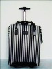 Striped travel luggage bag