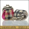 Stripes fabric small coin purse
