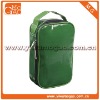 Stunning small clutch green travel PU cosmetic case with double zipper