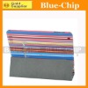 Stylish Colorful Stripe Pattern Protective PU Leather Back Case for iPad 2