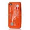 Stylish Credit Card Silicone Case Cover for iPhone 4 4S