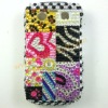 Stylish Diamond With Two Parts Skin Cover Shell For Blackberry Bold 9700