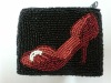 Stylish High-heeled Beaded Coin Purse