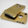 Stylish Metallic NCVM plating hard cases for iPhone4 Glossy protective PC hard case for iPhone4s