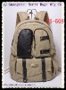 Stylish bag cotton canvas pu coated