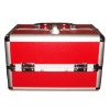 Stylish durable Red aluminum cosmetic case