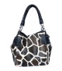 Stylish giraffe print lady handbag