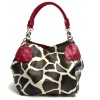 Stylish giraffe print lady handbag