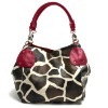 Stylish giraffe print lady handbag