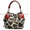 Stylish giraffe print lady handbag