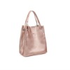 Stylish women leather tote bag shopping