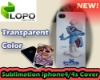 Sublimation iphone4/4S Cover-Transparent Color