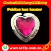 Supply newest diamond heart shape fortable zinc alloy bag hanger