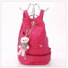 Sweety lady's pu leather backpack school bag