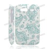 Swirl Flowers Hard Shell for HTC Wildfire S G13(Green)