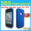 Swirling Silicone Case For iPhone 4 4G