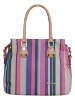 TOP quality!! fashion stripe lady handbag