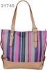 TOP quality!! fashion stripe lady handbag