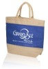 TOT68 - Natural Jute Bags with Blue Stripe